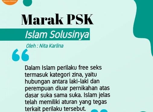 Marak PSK, Islam Solusinya