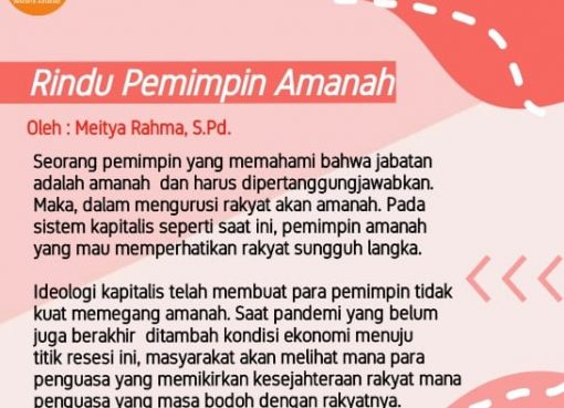 Rindu Pemimpin Amanah