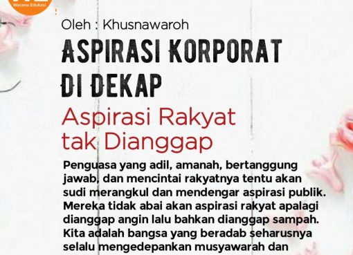 Aspirasi Korporat Didekap, Aspirasi Rakyat Tak Dianggap