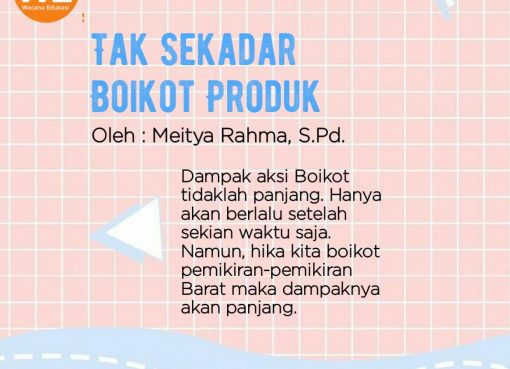Tak Sekadar Boikot Produk