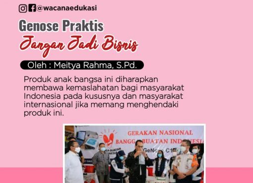GeNose Praktis, Jangan jadi Bisnis