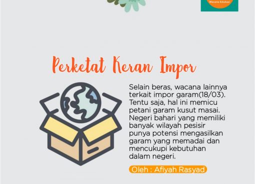 Perketat Keran Impor