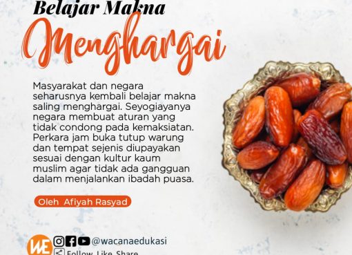Belajar Makna Menghargai