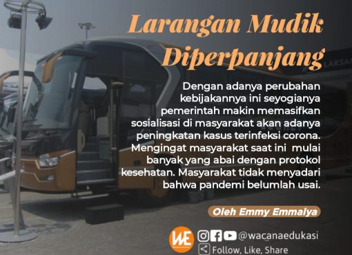 Larangan Mudik Diperpanjang