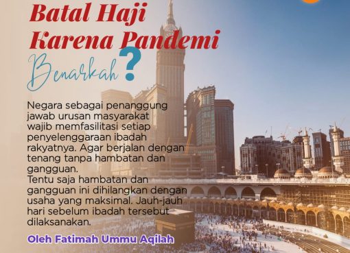 Batal Haji karena Pandemi. Benarkah?