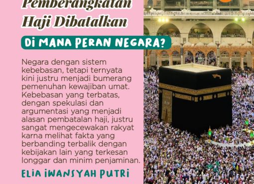 Pemberangkatan Haji Dibatalkan, di Mana Peran Negara?