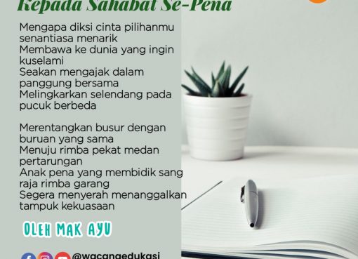 Kepada Sahabat Se-Pena