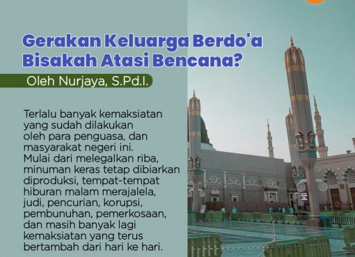 Gerakan Keluarga Berdoa, Bisakah Atasi Bencana?