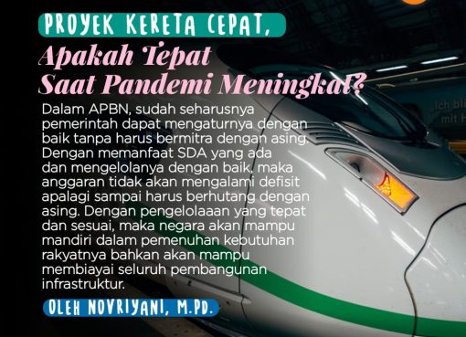 Proyek Kereta Cepat, Apakah Tepat saat Pandemi Meningkat?