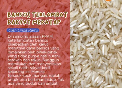 Bansos Terlambat, Rakyat Meratap