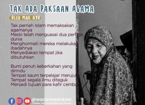 Tak Ada Paksaan Agama