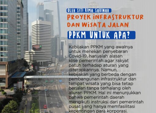 Proyek Infrastruktur dan Wisata Jalan Terus, PPKM Untuk Apa??