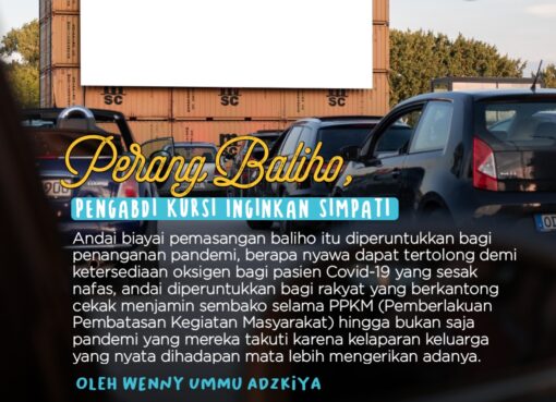 Perang Baliho, Pengabdi Kursi Inginkan Simpati
