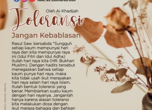 Toleransi Jangan Kebablasan