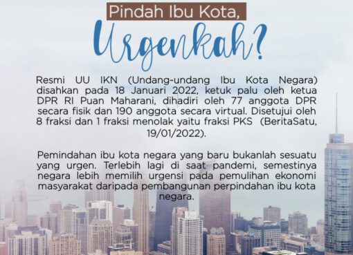 Pindah Ibu Kota, Urgenkah?