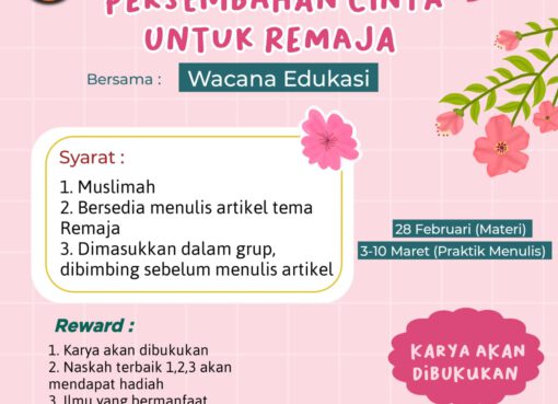 Hajatan Nulis Persembahan Cinta untuk Remaja