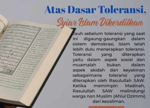 Atas Nama Toleransi, Syiar Islam Dikerdilkan