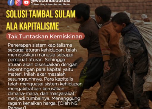 Solusi Tambal Sulam ala Kapitalisme, Tak Tuntaskan Kemiskinan