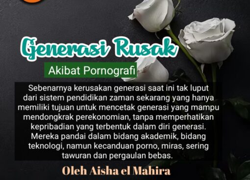 Generasi Semakin Rusak Akibat Pornografi