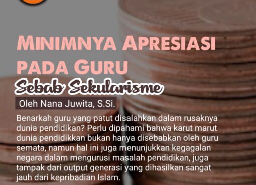 Minimnya Apresiasi pada Guru, Sebab Sekularisme