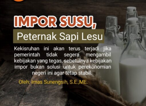Impor Susu, Peternak Sapi Lesu