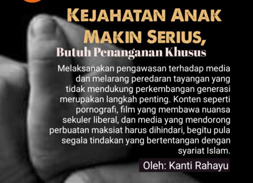 Kejahatan Anak Makin Serius, Butuh Penanganan Khusus