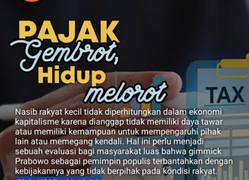 Pajak Gembrot, Hidup Melorot