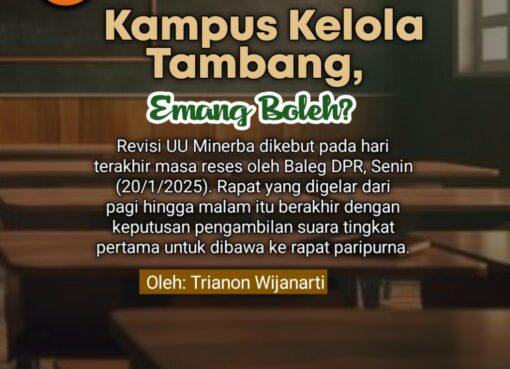 Kampus Kelola Tambang, Emang Boleh?
