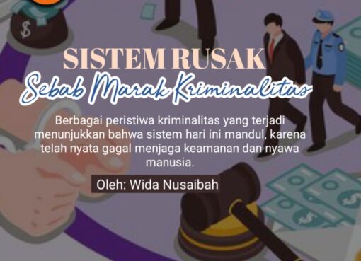 Sistem Rusak, Sebab Marak Kriminalitas