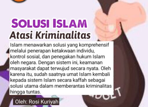Solusi Islam Atasi Kriminalitas