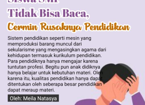 Siswa SMP Tidak Bisa Baca, Cermin Rusaknya Pendidikan
