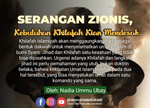 Serangan Zionis, Kebutuhan Khilafah Kian Mendesak