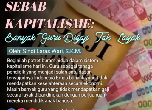 Sebab Kapitalisme, Banyak Guru Digaji Tak Layak